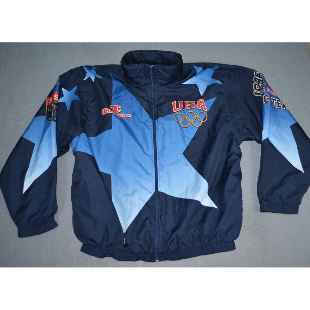 Vintage USA Olympic Jacket Mens XL 1996 Atlanta Summer Games Track Team 90s